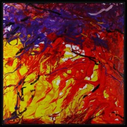 Fuegomos, Acryl auf Leinwand, 90x90cm