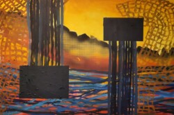 Vernetzt, Acryl auf Leinwand, 75x115cm